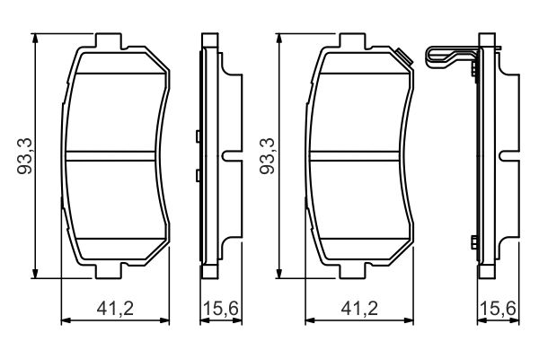 Bosch 0986495354 Brake Pad Set, disc brake - 5