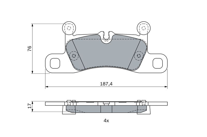 Bosch 0986495371 Brake Pad Set, disc brake - 5