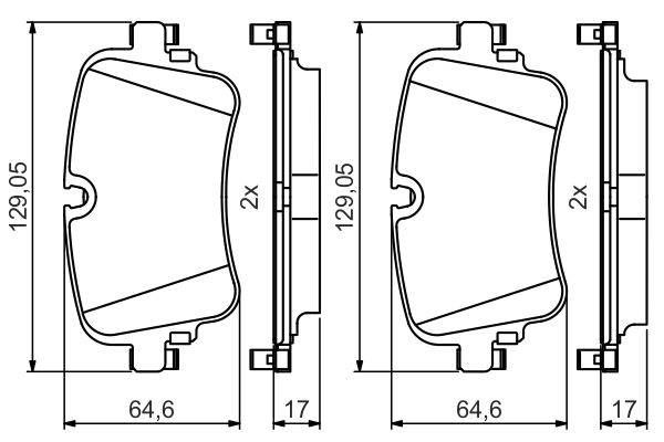 Bosch 0986495426 Brake Pad Set, disc brake - 5