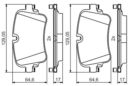 Bosch 0986495426 Brake Pad Set, disc brake - 5