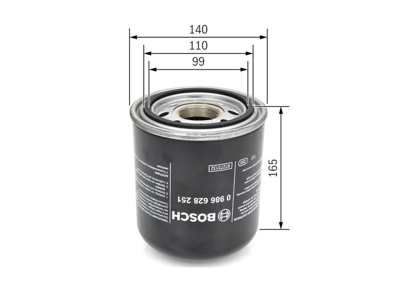 Bosch 0986628251 Air Dryer Cartridge, compressed-air system - 1