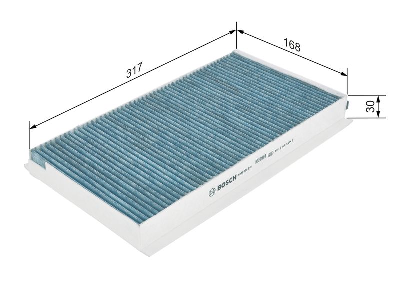 Bosch 0986628518 Filter, cabin air - 1