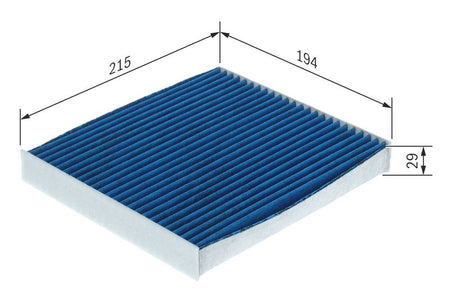 Bosch 0986628623 Filter, cabin air - 1
