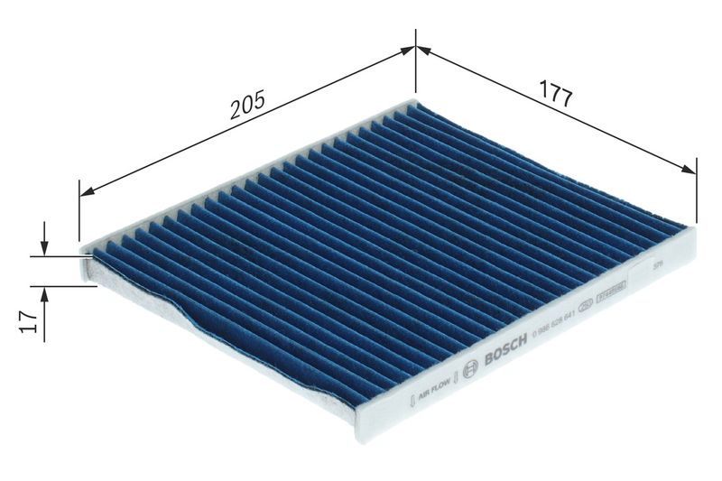 Bosch 0986628641 Filter, cabin air - 1
