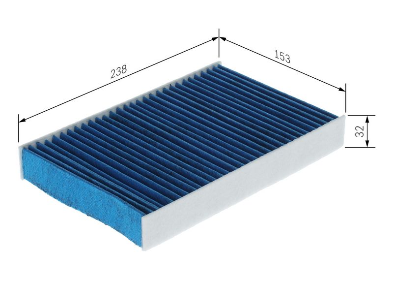 Bosch 0986628650 Filter, cabin air - 1