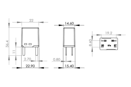 Bosch 0986AH0115 Relay, fuel pump - 5