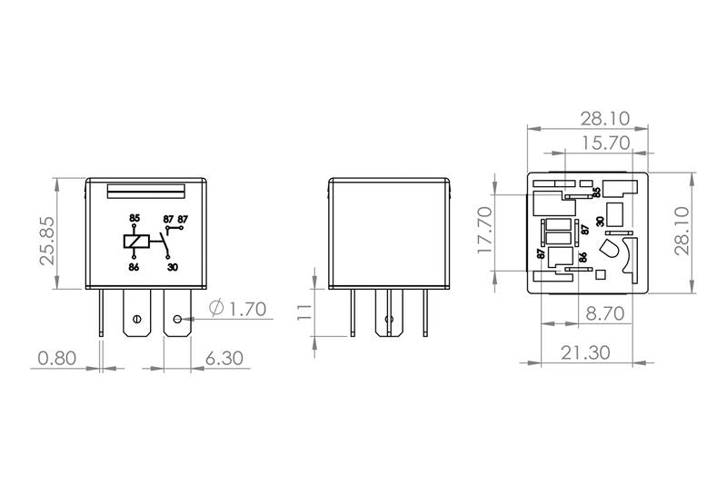 Bosch 0986AH0251 Relay, main current - 5