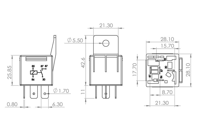 Bosch 0986AH0253 Relay, main current - 5