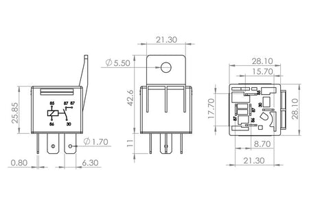 Bosch 0986AH0253 Relay, main current - 5