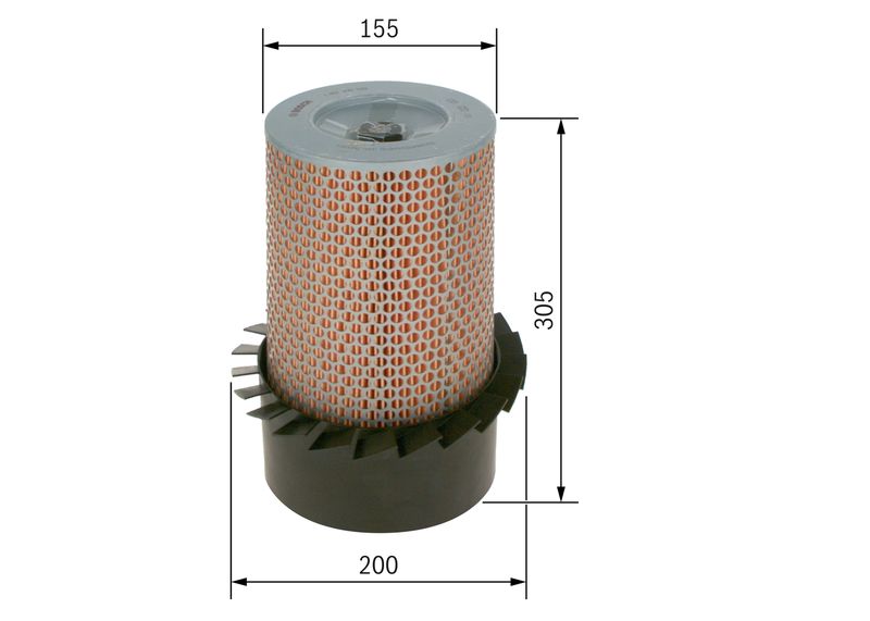 Bosch 1457429033 Air Filter - 5