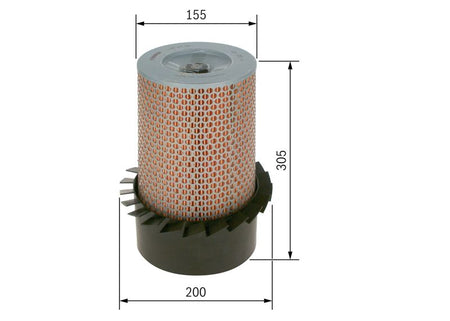 Bosch 1457429033 Air Filter - 5