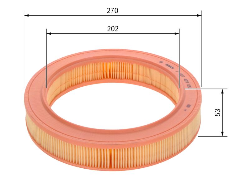 Bosch 1457429053 Air Filter - 5