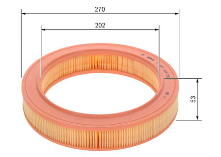 Bosch 1457429053 Air Filter - 5