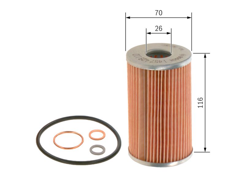 Bosch 1457429113 Oil Filter - 5