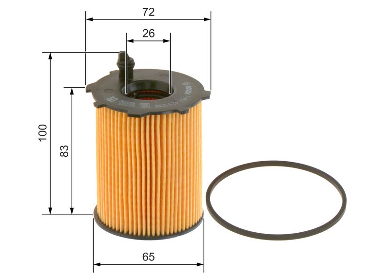 Bosch 1457429238 Oil Filter - 5