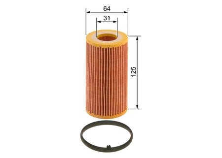 Bosch 1457429243 Oil Filter - 1