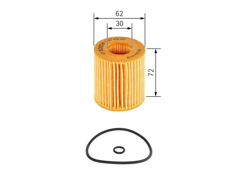 Bosch 1457429257 Oil Filter - 1