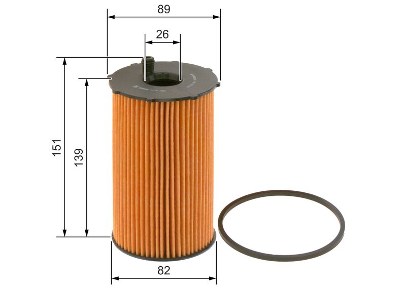 Bosch 1457429307 Oil Filter - 5