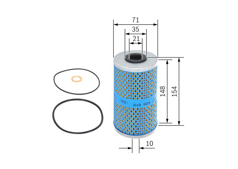 Bosch 1457429616 Oil Filter - 1