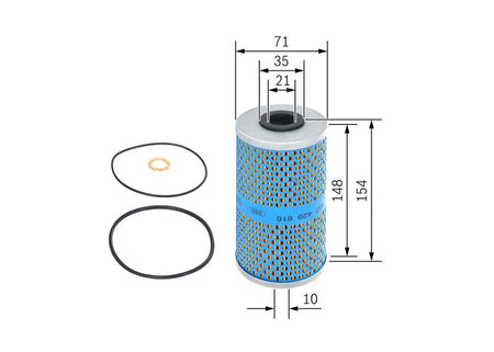 Bosch 1457429616 Oil Filter - 1