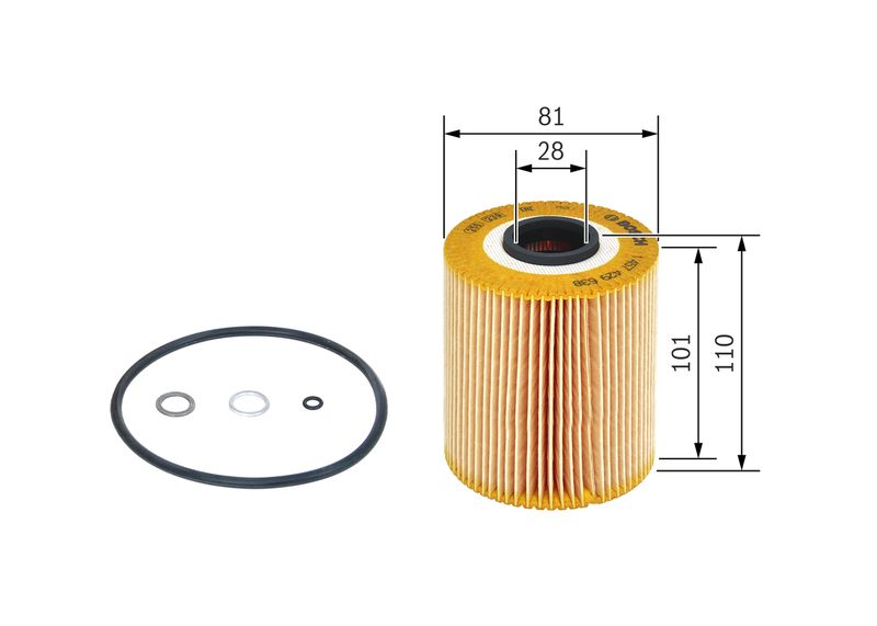 Bosch 1457429638 Oil Filter - 1