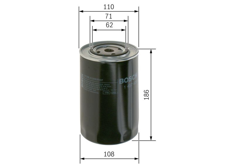 Bosch 1457429681 Fuel Filter - 5