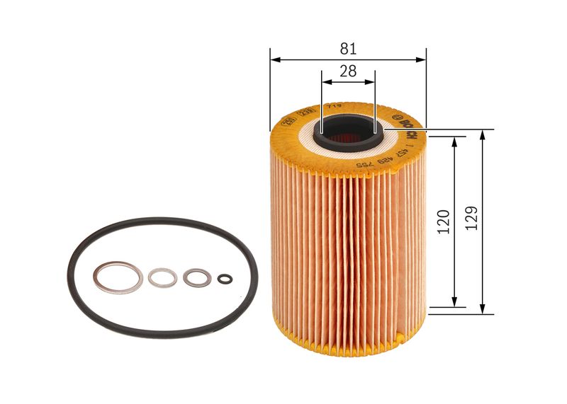 Bosch 1457429755 Oil Filter - 1