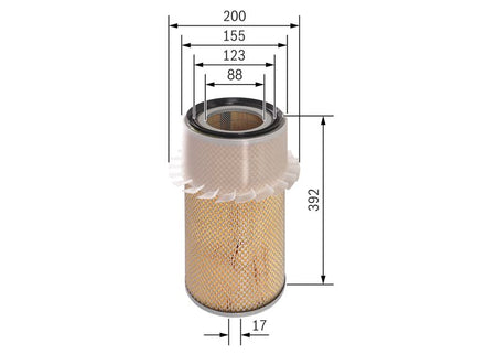 Bosch 1457429794 Air Filter - 1