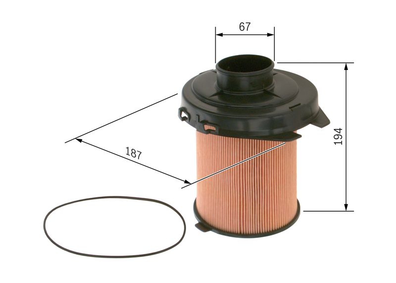 Bosch 1457429908 Air Filter - 5