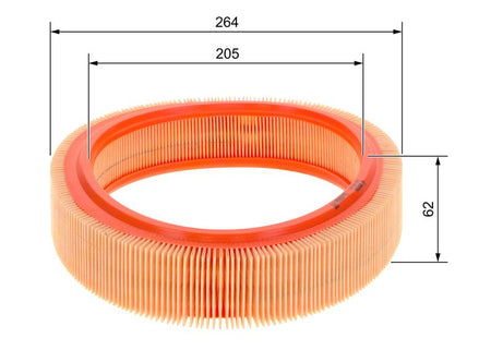 Bosch 1457429923 Air Filter - 5