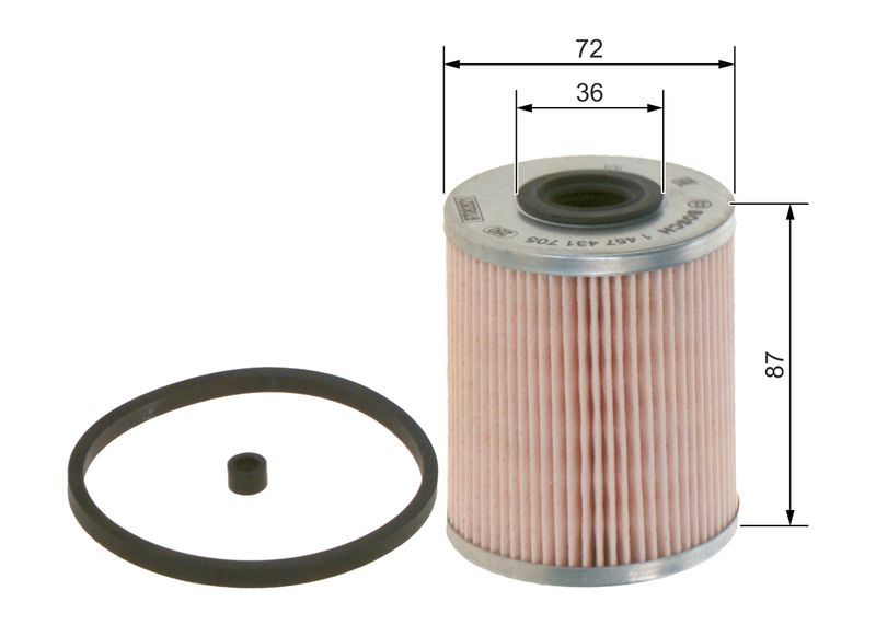 Bosch 1457431705 Fuel Filter - 1