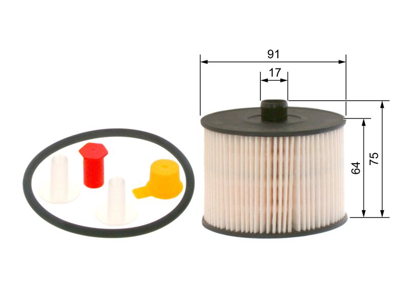 Bosch 1457431723 Fuel Filter - 1