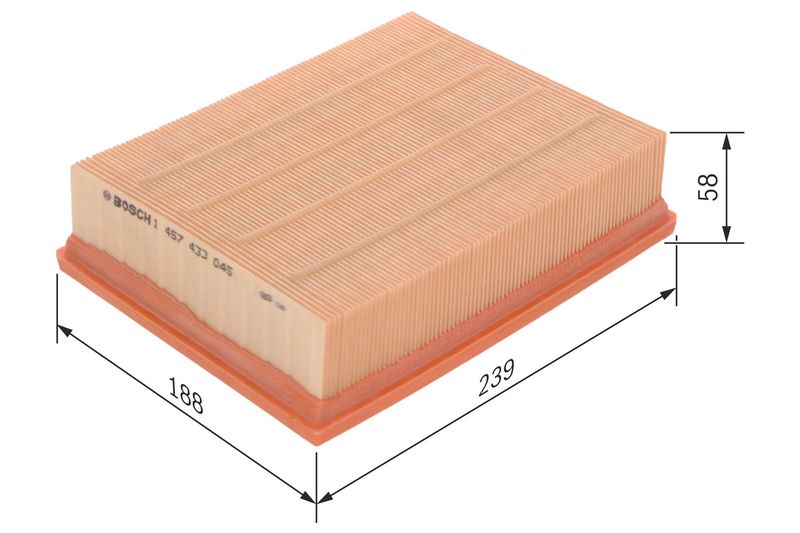 Bosch 1457433045 Air Filter - 1