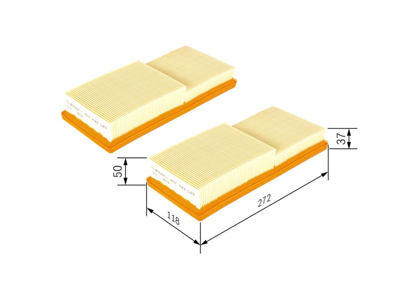 Bosch 1457433049 Air Filter - 1