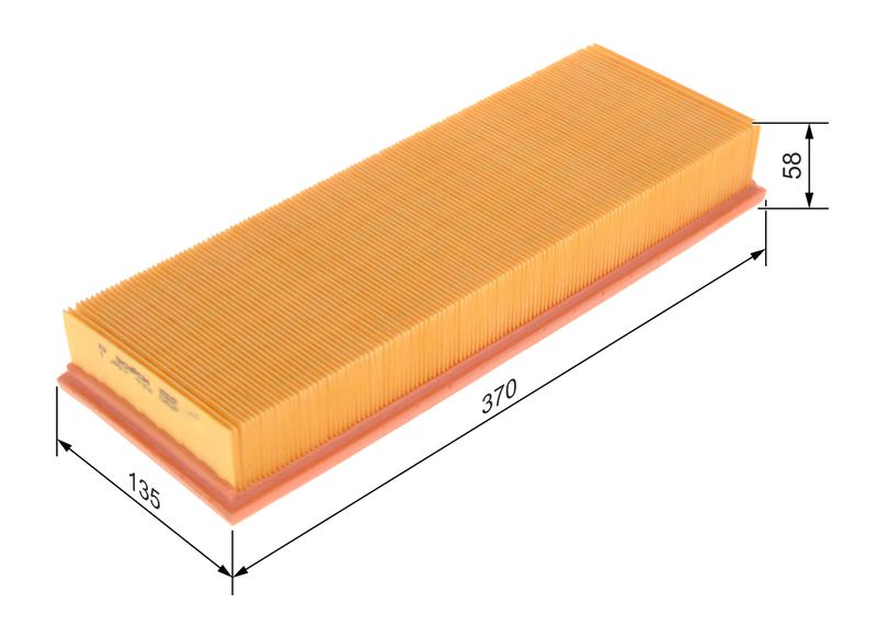 Bosch 1457433058 Air Filter - 1