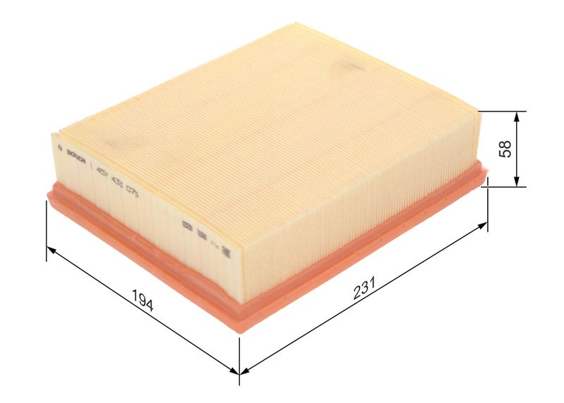Bosch 1457433075 Air Filter - 1