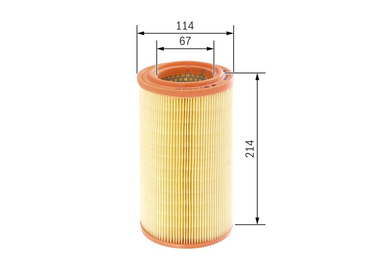 Bosch 1457433077 Air Filter - 1