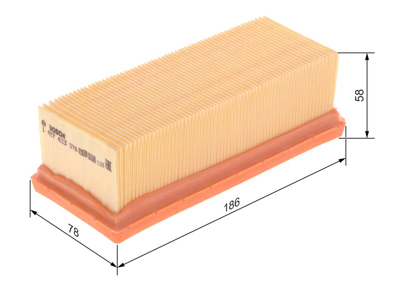 Bosch 1457433078 Air Filter - 5