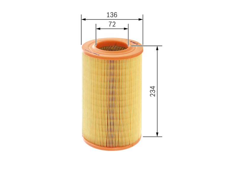Bosch 1457433154 Air Filter - 1