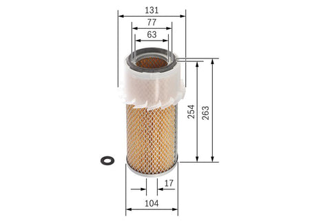 Bosch 1457433200 Air Filter - 1