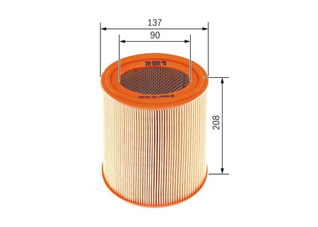 Bosch 1457433234 Air Filter - 1