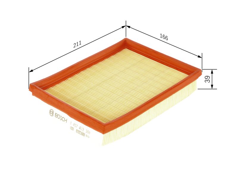 Bosch 1457433309 Air Filter - 1