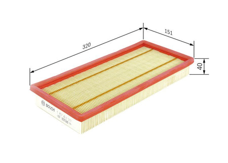 Bosch 1457433317 Air Filter - 1
