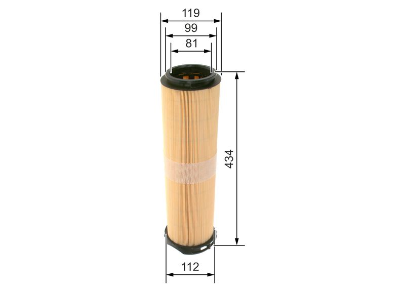 Bosch 1457433334 Air Filter - 5
