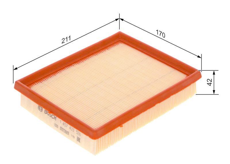 Bosch 1457433526 Air Filter - 1