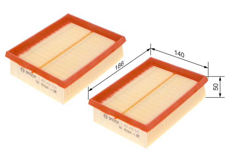 Bosch 1457433539 Air Filter - 1