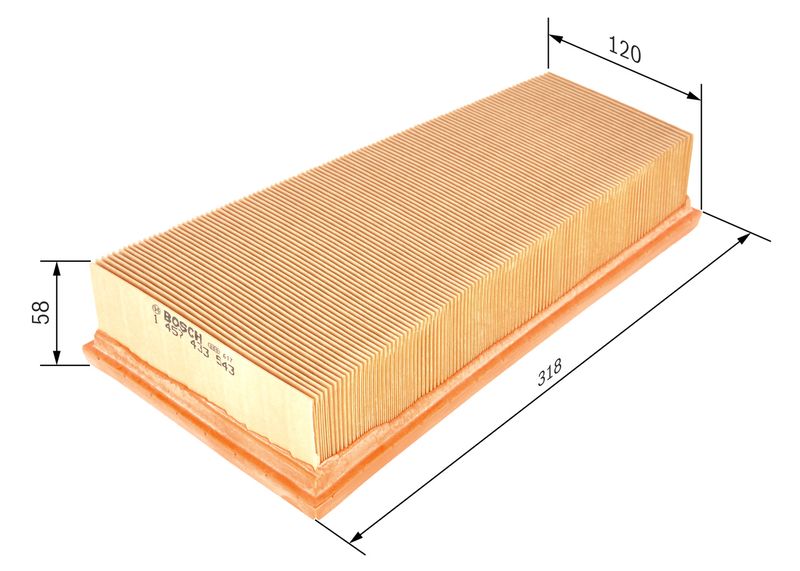 Bosch 1457433543 Air Filter - 1