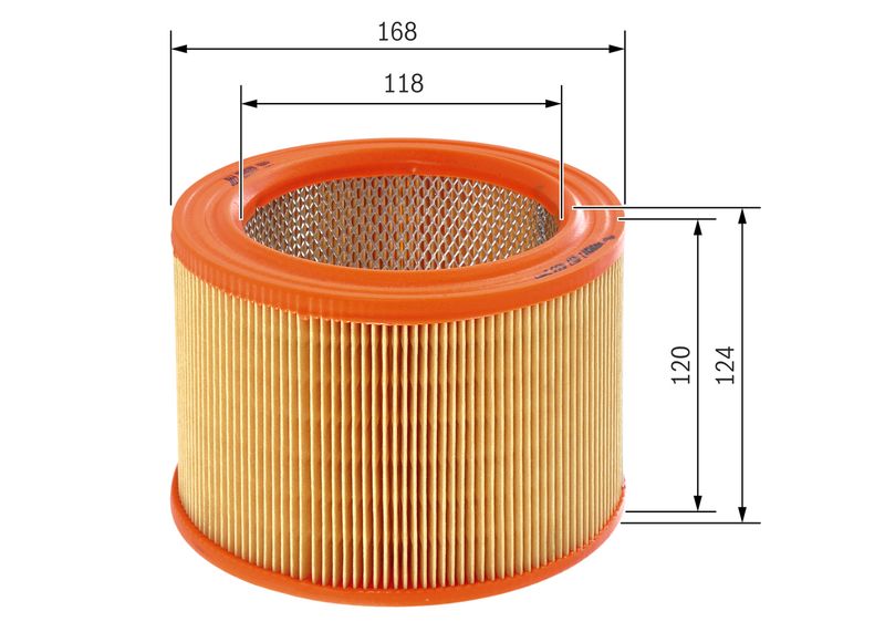 Bosch 1457433544 Air Filter - 1