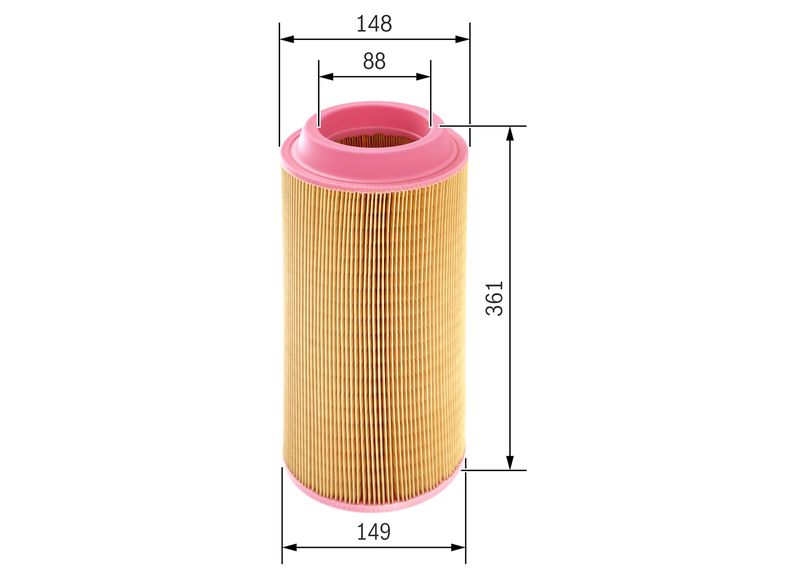 Bosch 1457433558 Air Filter - 1