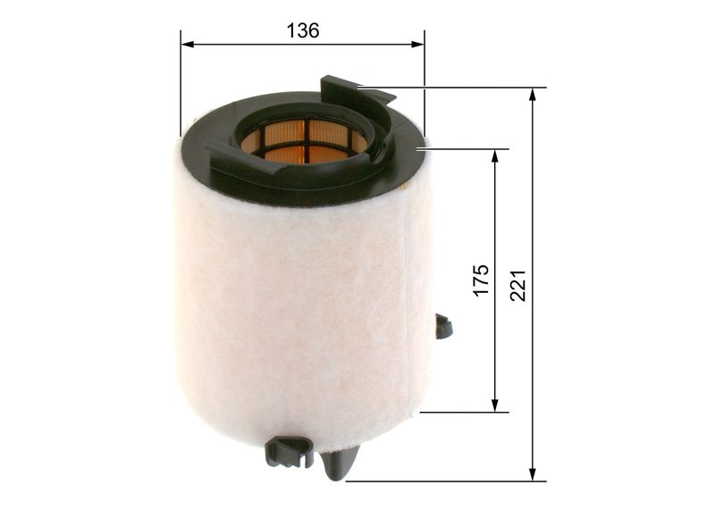 Bosch 1457433576 Air Filter - 1